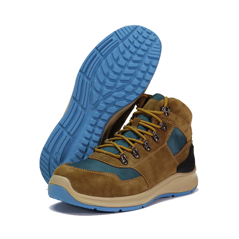 พื้นรองเท้ายาง หนังกลับ ผ้าไนลอน รองเท้าทำงาน